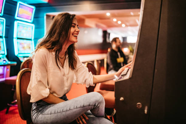 Live casino dealer at professional gaming table